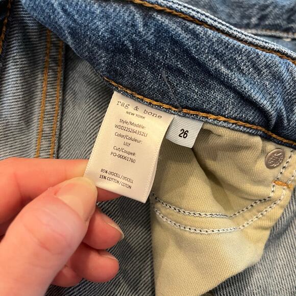 Rag &‎ Bone Dre Low Rise Boyfriend Jeans in Lily Size 26 - Picture 6 of 10